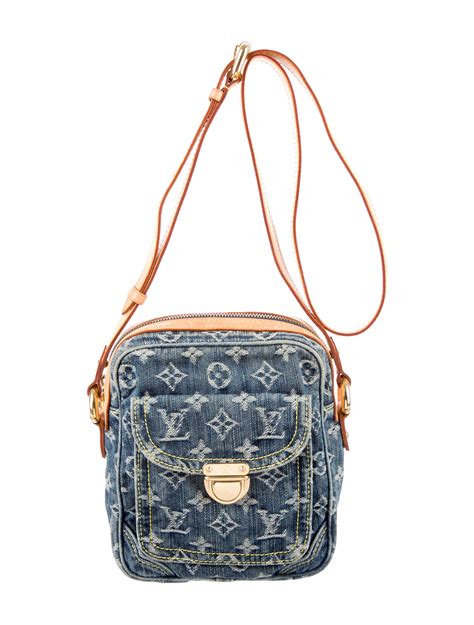 louis vuitton denim crossbody|Papillon Monogram Denim .